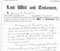 Copy of a Will - England or Wales or Scotland 